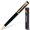 Ручка шариковая BRAUBERG бизнес-класса "Perfect Black", корпус черный, золот. детали, 141416, синяя