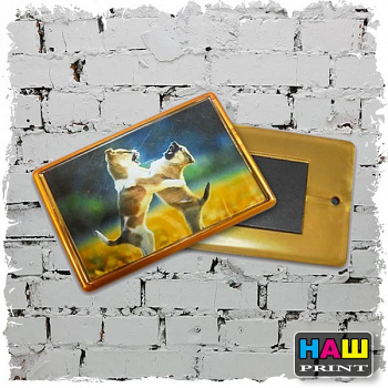 магнит прямоугольный (БРОНЗА)