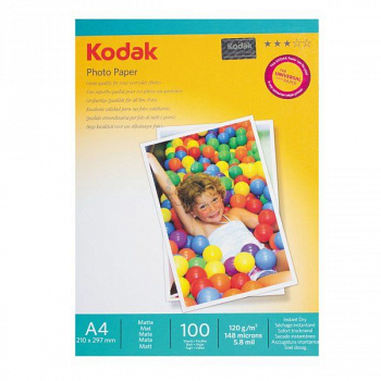 фотобумага А4 матовая 120г/м 100л. Kodak