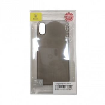Силиконовый чехол BASEUS для iPhone X прозрачно-черный (Wing Case)