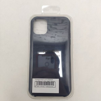Силиконовый чехол FAISON для iPhone 11 Pro, №07, Silicon Case, матовый, синий, тёмный