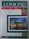 LOMOND 85 г/м2 односторонняя глянцевая  А4\100л 0102145