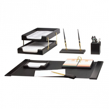 Набор GALANT настольный из дерева 7 предметов (черное дерево, двойной лоток), 235546
