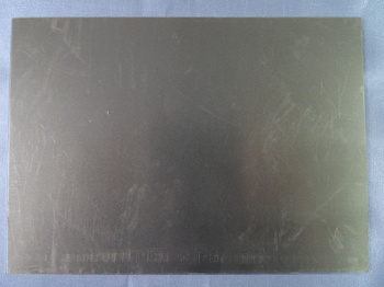 Пластина металлическая  (шампань голд матовый) 13*18 см