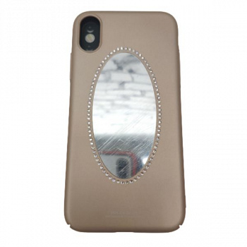 Задняя накладка WK для iPhone X, Gincai series, золотой, с зеркалом