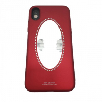 Задняя накладка WK для iPhone X, Gincai series, красный, с зеркалом