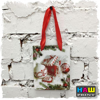 Пакет ламинированный "Новый Год", люкс, 11 х 6,5 х 14 см3571969