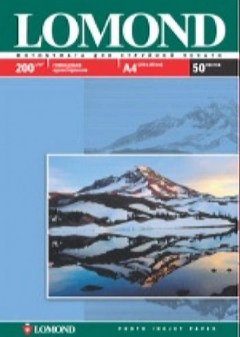 LOMOND 200 г/м2 односторонняя глянцевая А4\50л 0102020