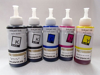 Чернила Polychr HP 178 100мл Cyan водные