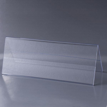 Табличка информационная BRAUBERG 210х80мм (домик), настол, двусторон, оргстекло, в защ.плёнке,290426