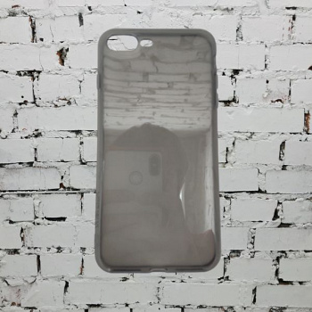 Силиконовый чехол FAISON для iPhone 7/8 Plus, Light, прозрачно-черный, глянцевый