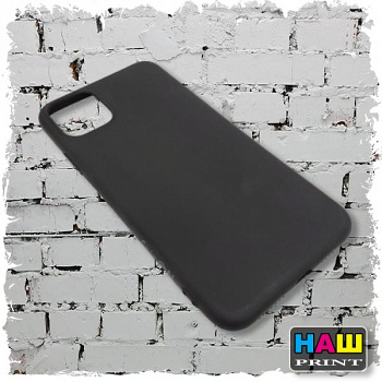 Силиконовый чехол FAISON для iPhone 11 Pro Max, Matte, матовый, чёрный