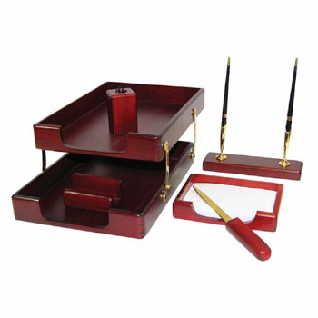 Набор настольный "Chicago" 6 предметов, красное дерево 6280HDU(WDM) Bestar