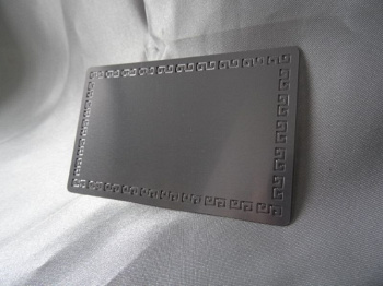 Метал.визитки (серебро/римский орн) 54*86 (10л)