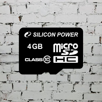 Silicon power 4GB micro SDHC Class 10 (без адаптеров)