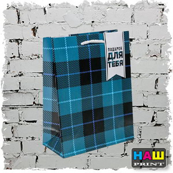 Пакет ламинированный Real man, L 31 х 40 х 11,5 см   6582768