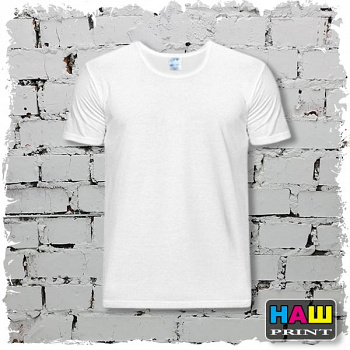 Футболка белая, О-ворот,5XL СПОРТСЕТКА