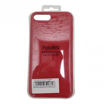 Силиконовый чехол FAISON для iPhone 7/8 Plus, №09, матовый, красный