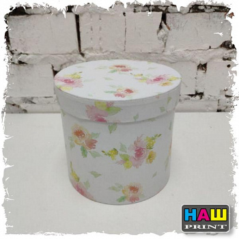 Коробка подарочная круглая  14см Ассортименте