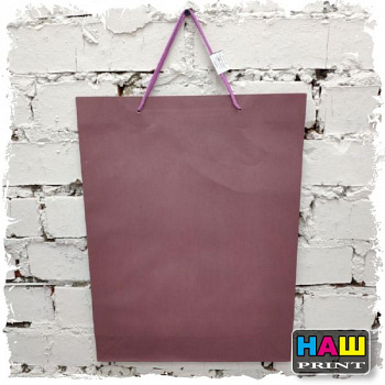 Пакет крафт сиреневый, 31,5 х 41,5 х 9,5 см   13989141398914