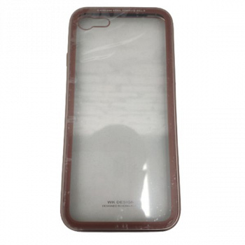 Задняя накладка WK для iPhone 7, Kingkong series, золотая, стекло, алюминий, глянцевая