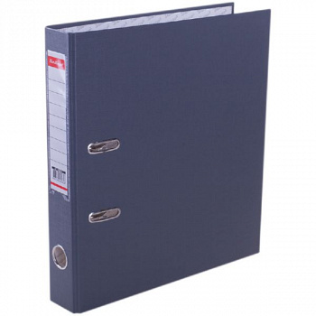 Папка-регистратор Berlingo "Standard", 50мм, бумвинил, с карманом на корешке, сераяAM4614BERLINGO_