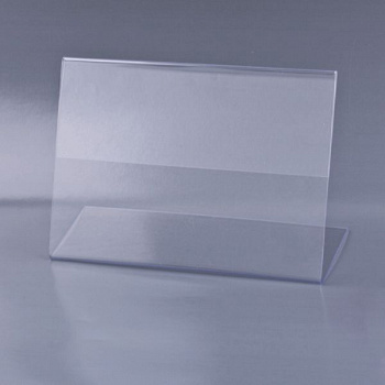 Держатель для ценника BRAUBERG А6 гориз.150х105мм, настол, одностор., оргстекло, в защ.плёнке,290415