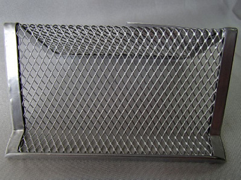 Подставка д/визиток сетка мет серая 548704