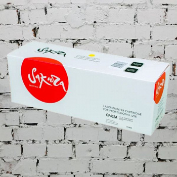 Картридж SAKURA CF402A/045Y для HP и Canon, желтый, 1 300к. SACF402A/045Y