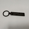 Брелок для ключей PREMIUM ЧЕРНЫЙ ХРОМ с бортиком с прозрачной линзой (комплект для изготовления брелока) упаковка 10шт