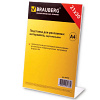 Подставка для рек. матер. BRAUBERG А4 верт.210х297мм, настол, одностор, оргстекло, в пакете, 290418