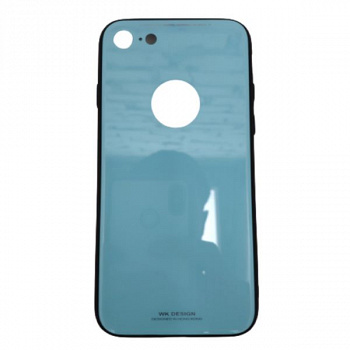 Задняя накладка WK для iPhone 7/8 матовая, салатовый, с вырезом под яблоко (WPC-051, Azure Stone Series)