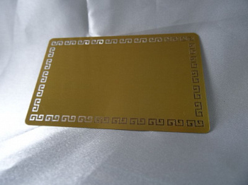 Метал.визитки (зол/римский орн) 54*86 (10л)