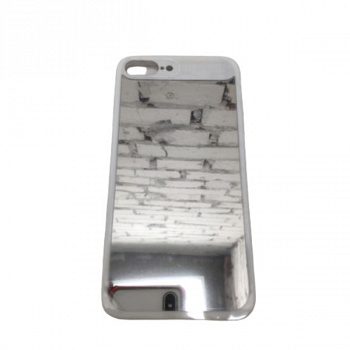 Силиконовый чехол BASEUS для iPhone 7 Plus, Mirror Case, глянцевый, белый