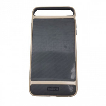 Силиконовый чехол REMAX для iPhone 7 Plus, Balance Phone Case матовый, золотой