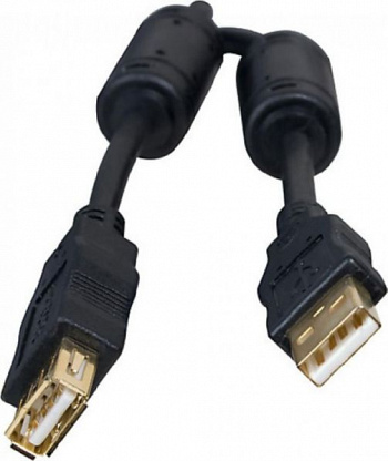 [Кабель] Bion Кабель  USB 2.0 A-A (m-f) удлинительный 1.8 м  экранированный   [Бион][BNCCF-USB2-AMAF-6]