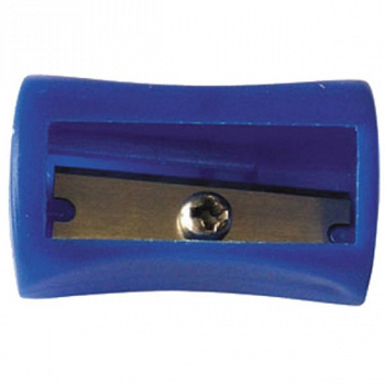 Точилка пластиковая, 1 отверстие, ассорти