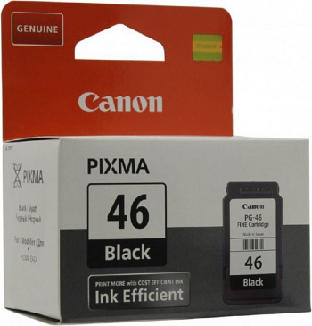 Canon PG-46BK, PIXMA-E404 / E464 / E484 / E414 / E474... черный