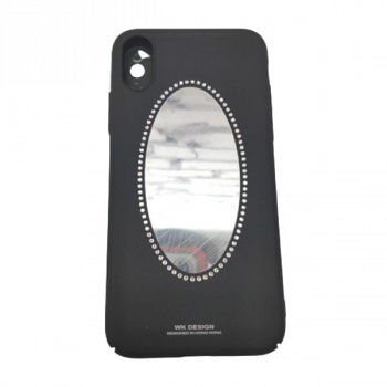 Задняя накладка WK для iPhone X, Gincai series, черный, с зеркалом