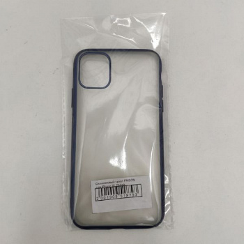 Силиконовый чехол FAISON для iPhone XI, Stylish, прозрачно-синий, глянцевый