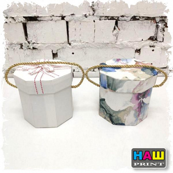 Коробка подарочная ромб 12см Ассортименте