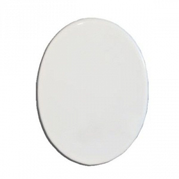 Подвеска керамическая овал, белая, 83 х 60 х 4 мм