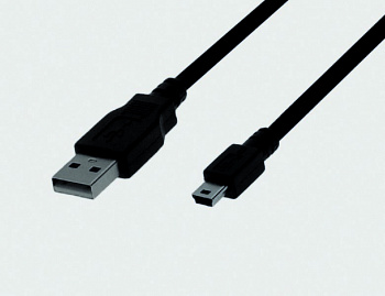 Кабель USB 2.0, A plug - mini USB 5 pin plug, 1.8 м