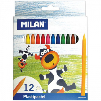 Мелки восковые 12цв., картон. уп., европодвес