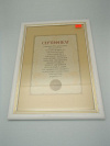 Рамка MPA-certif/p 21/29.7 Leeds/белый (5040-A4W) (12/96)