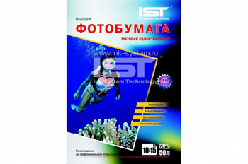 Фотобумага матовая односторонняя 170гр/м, 4R (10х15), 100л, картон , IST