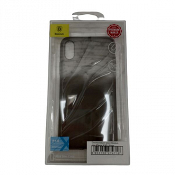 Силиконовый чехол Baseus для iPhone X/XS, Water modelling, чёрный