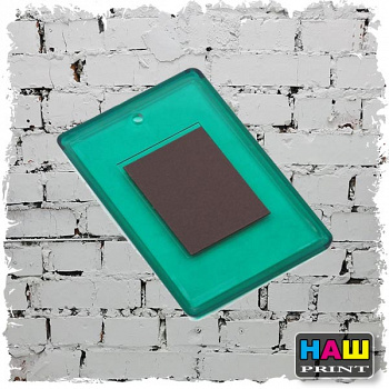 магнит прямоугольный (ЗЕЛЕНЫЙ)