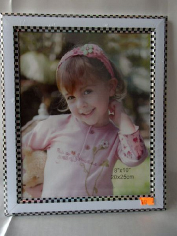 рамка д/фото пластик клетчатый кант 20*25 см   640776