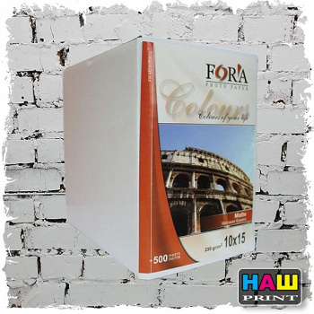Фотобумага FORA матовая 230 гр 10х15 500 листов